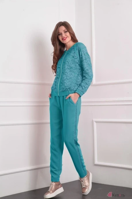 Брючный костюм TVIN 7389 морская волна #1
