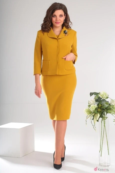 Платье Мода-Юрс 2370 горчица #1