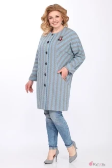 Пальто Matini 2.1146 серый/голубой