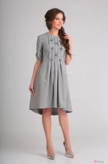 Платье SandyNa 13545-3 голубиный серый