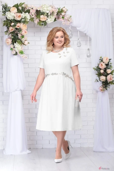 Платье Нинель Шик 7232 молоко #1