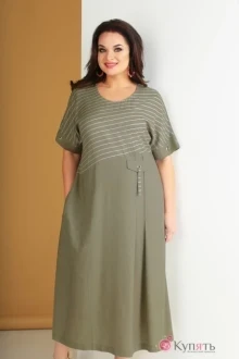 Платье Ksenia Style 1648 хаки