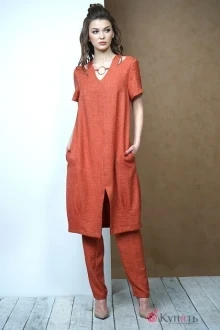 Брючный костюм Fantazia Mod 3410 терракот