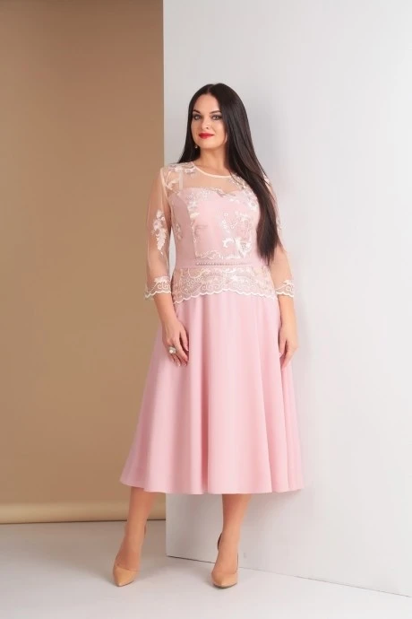 Платье *Распродажа Ksenia Stylе 1565 розовый #1