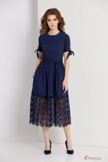 Платье EOLA 1654 тёмно-синий