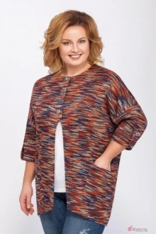 Кардиган Медея и К 1861 оранжевый