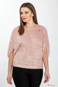 Джемпер (кофта) Медея и К 1968 розовая травка