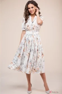 Платье Teffi Style 1411 охра