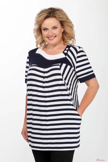 Футболка Медея и К 1986 синяя полоска #1