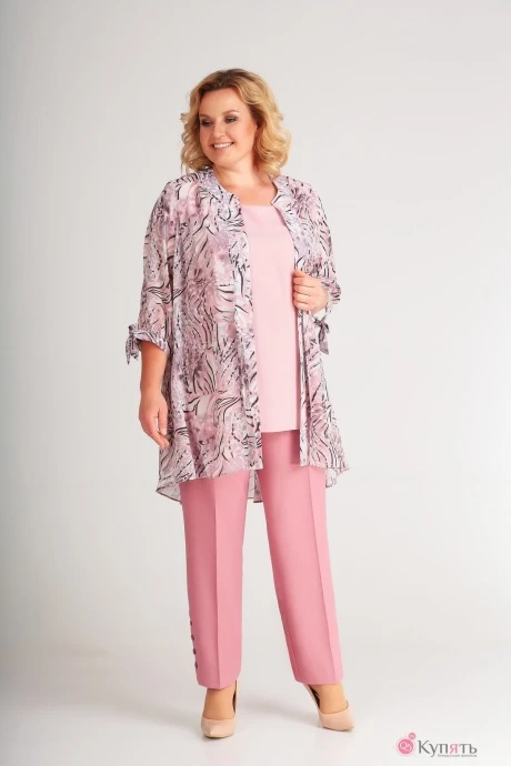 Брючный костюм Bagira 551 роз.оттенки #1