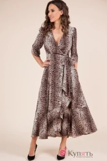 Платье Teffi Style 1402/2 леопард
