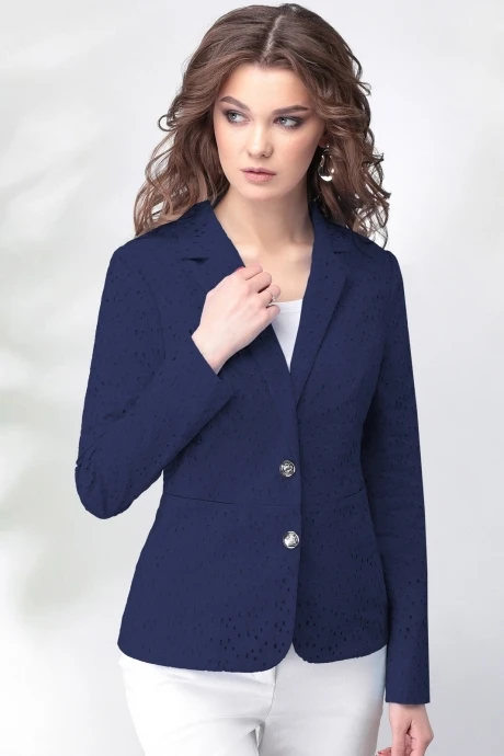 Жакет (пиджак) *Распродажа LeNata 11011 тёмно-синий #1