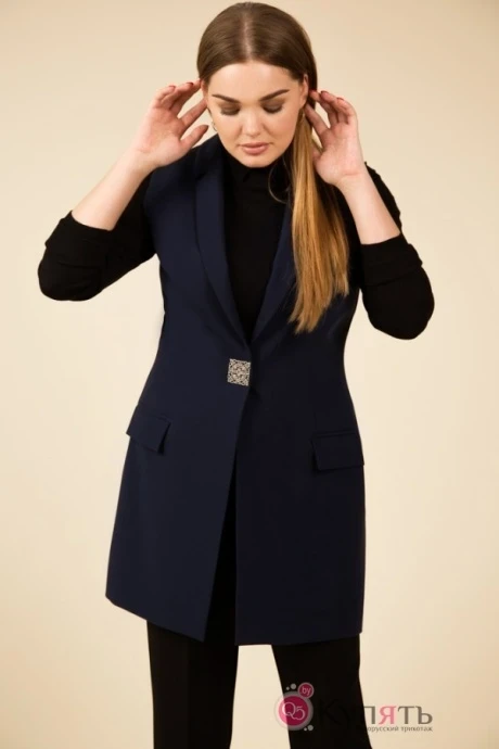 Жилетка Teffi Style 1423 синий #1