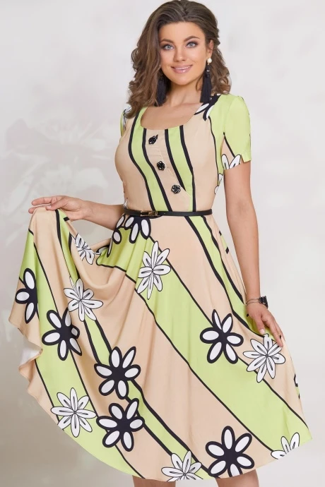 Платье Vittoria Queen 9133 -1 цветочный принт #1
