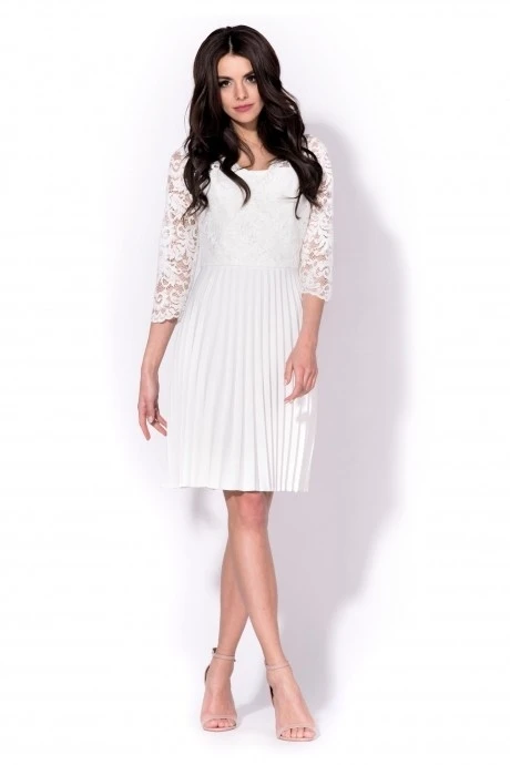 Платье *Распродажа Rylko Fashion Lucja бело-молочный #1