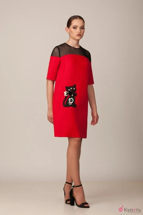 Платье Rosheli 542 красный #1