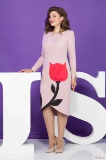 Платье Juliet style D81 пудра