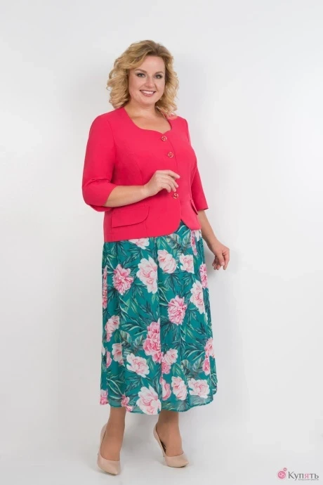 Юбочный костюм TricoTex Style 18-19 коралл #1