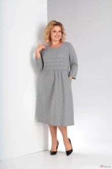 Платье Орхидея Люкс 954 клетка