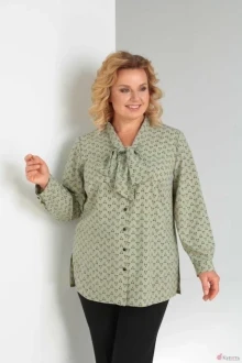 Блузка, туника, рубашка Орхидея Люкс 961 зелёный