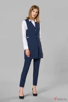 Брючный костюм Arita Style (Denissa) 1261 синий