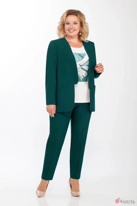 Брючный костюм Bagira 578 зелёный #1
