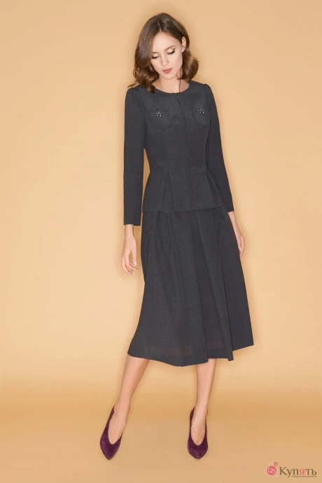 Юбочный костюм Colors of PAPAYA 1169 тёмно-синий #1