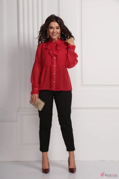 Блузка, туника, рубашка SolomeaLux 628 _1 красный #1