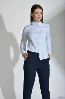 Рубашка Anelli 535 голубой с карманами