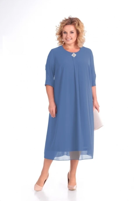 Платье *Распродажа Novella Sharm (Новелла Шарм) 3310 голубой #1