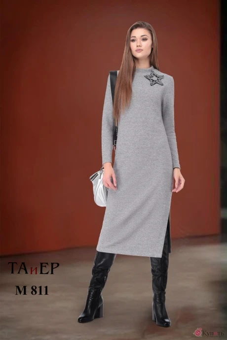 Платье ТAиЕР 811 серый #1