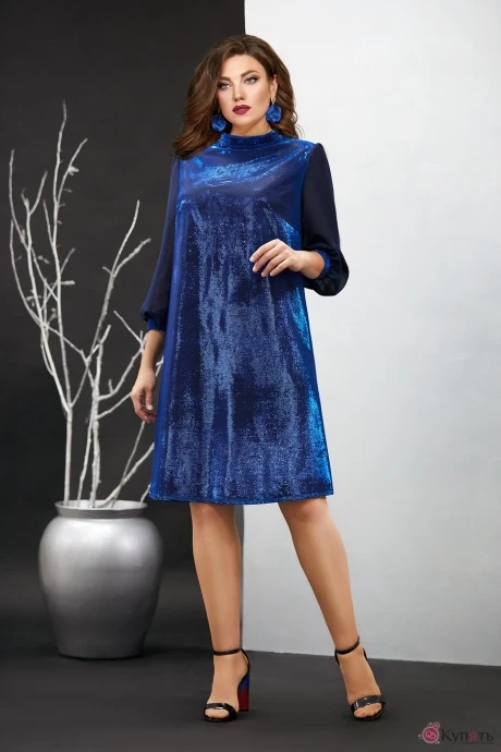 Платье Мублиз 407 синий #1