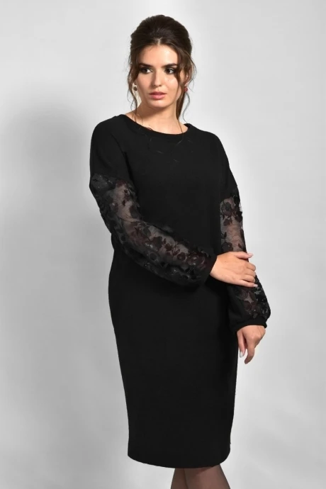 Платье *Распродажа Faufilure С811 черный #1