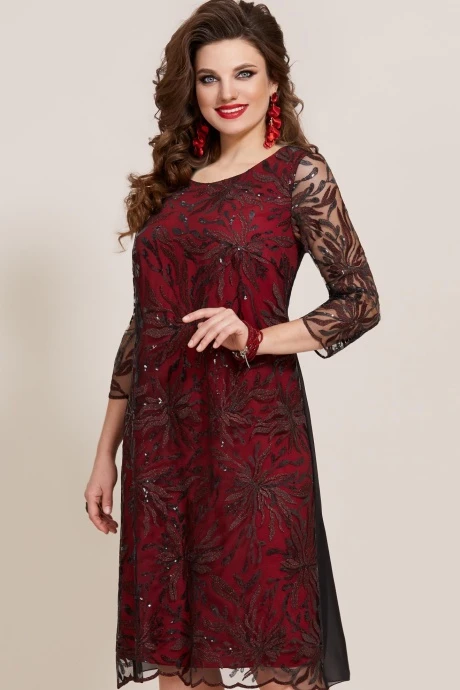 Платье Vittoria Queen 10763 красный/черный #1