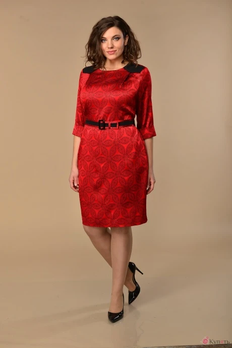 Платье Lady Style Classic 2045 красные тона #1