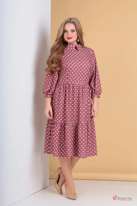Платье Moda-Versal 2132 грязно-розовый #1