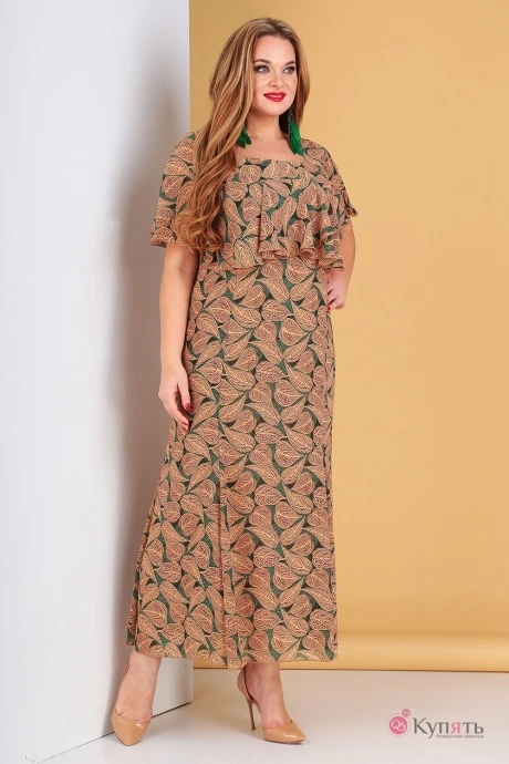 Платье Лиона-Стиль 485 зеленый #1