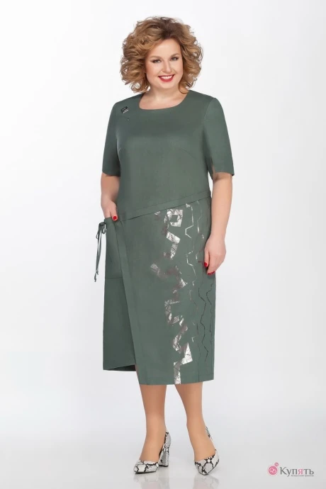 Платье ЛаКона 1278 морской зеленый #1