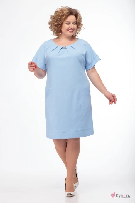 Платье Anelli 301 голубой #1