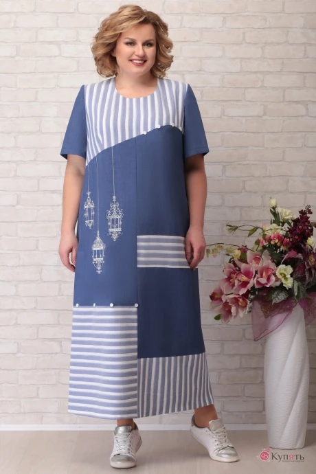 Платье Aira Style 741 синий #1