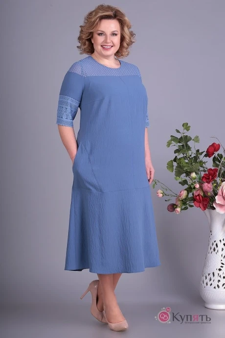 Платье ALGRANDA (Novella Sharm) 3258 -с-1 синий #1