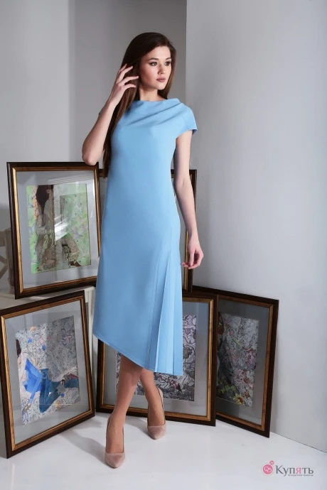 Платье AXXA 55151 голубой #1