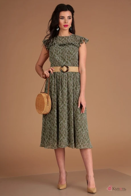 Платье Мода-Юрс 2556 зеленый #1