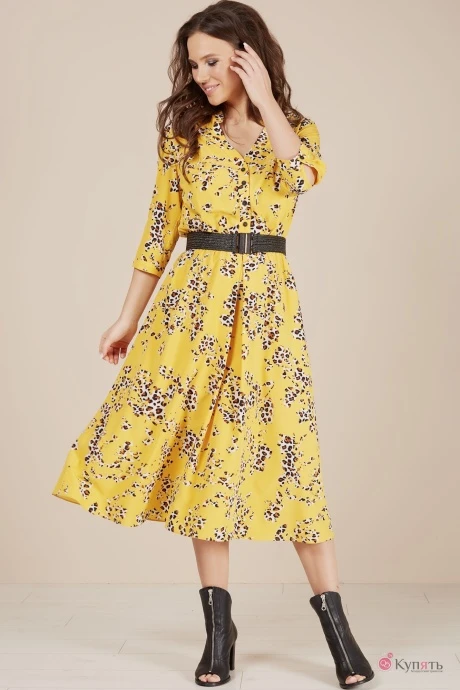 Платье Teffi Style 1486 лимонный #1