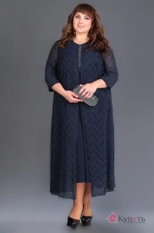 Платье ALGRANDA (Novella Sharm) 3345 тёмно-синий
