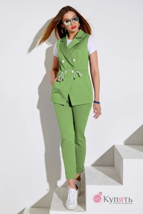 Брючный костюм Lissana 4046 зеленое яблоко #1