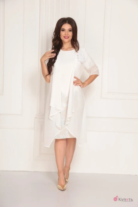 Платье SolomeaLux 716 белый #1