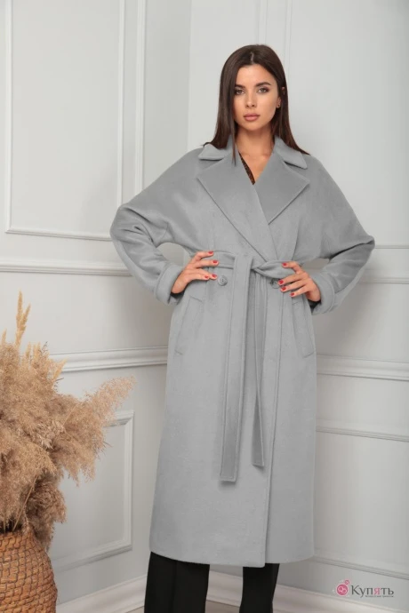 Пальто SandyNa 13814 серый #1
