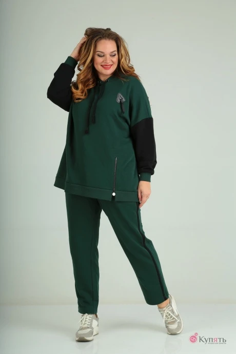 Спортивный костюм Sovita 824-К зеленый #1