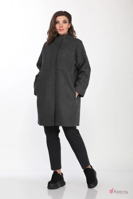 Пальто Lady Style Classic 2195 Серые тона #1